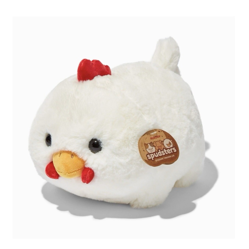 Spudsters 10‎ inch Claire the Chicken Plush, New With Tags, Aurora, so soft